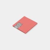 Post-it® Chat clignotant drôle de Kitty de bande dessinée (Incliné)