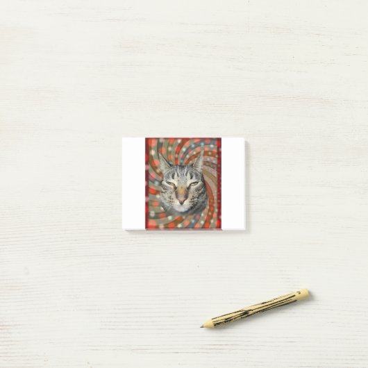 Post-it® Chat cool - VOUS ACCEPTEZ Votre Cadeau ! (Sur un bureau)