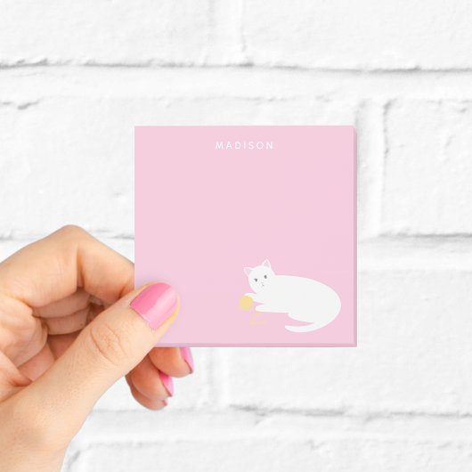 Post-it® Chat coquin avec Fil rose