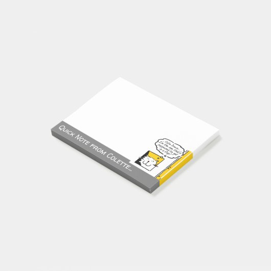 Post-it® Chat dans une conception de volets avec chat en de (Incliné)