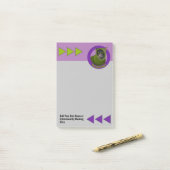 Post-it® Chat d'avertissement amusant pour la sensibilisati (Sur un bureau)