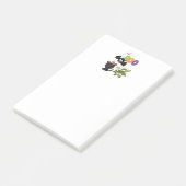 Post-it® Chat de Cute Halloween, bat, mummy et ghost (Incliné)