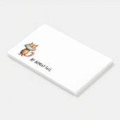Post-it® Chat de dessin animé orange malheureux Mon visage (Incliné)
