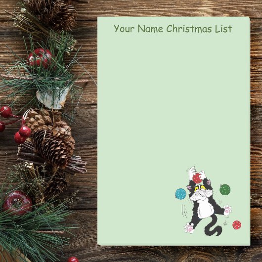 Post-it® Chat de Noël noir blanc Tuxedo