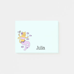 Post-it® Chat de sirène personnalisée