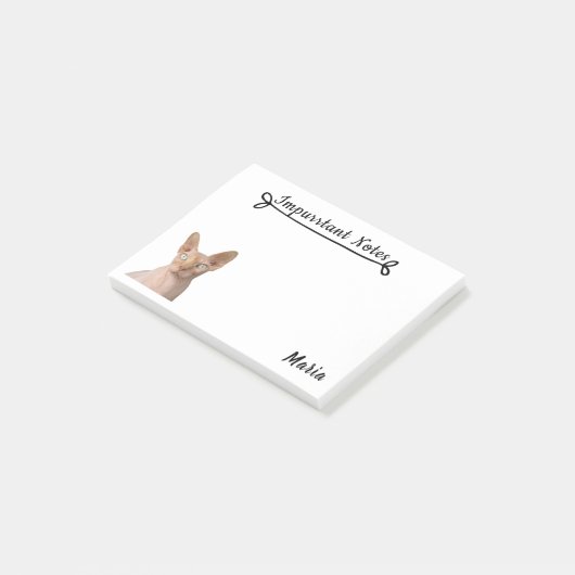 Post-it® Chat de Sphynx (Incliné)