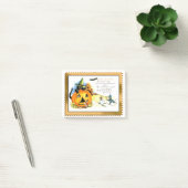 Post-it® Chat d'Halloween assis dans la citrouille Jack O L (Bureau)
