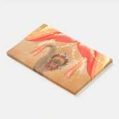 Post-it® Chat drôle avec coiffure indienne (Incliné)