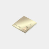 Post-it® Chat drôle mignon or lumineux whimsical (Incliné)