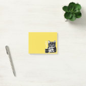 Post-it® Chat drôle motivé par le café (Bureau)