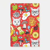 Post-it® Chat et oeuf sur le rouge (Devant)