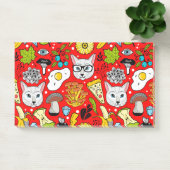 Post-it® Chat et oeuf sur le rouge (Bureau)