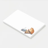 Post-it® Chat et souris Jouer aux échecs Dessin drôle (Incliné)