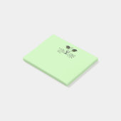 Post-it® Chat Face Vert Yeux Whiskers (Incliné)