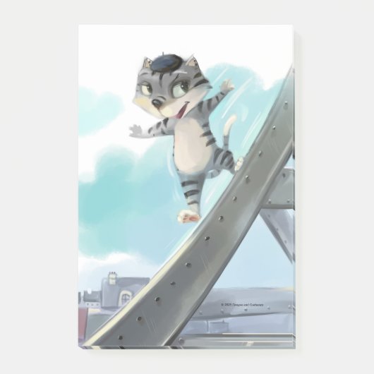 Post-it® Chat Glisse Tour Eiffel – Notes de Paris 10 x 15 c (Devant)