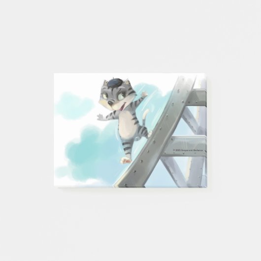 Post-it® Chat Glisse Tour Eiffel – Notes de Paris 10 x 7,5  (Devant)