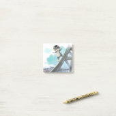 Post-it® Chat glisse Tour Eiffel – Notes Paris 7,5 cm x 7,5 (Sur un bureau)