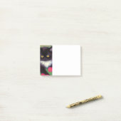 Post-it® Chat Gustav Klimt Tuxedo (Sur un bureau)
