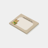 Post-it® Chat Japonais Golden Beckoning Personnalisé (Incliné)