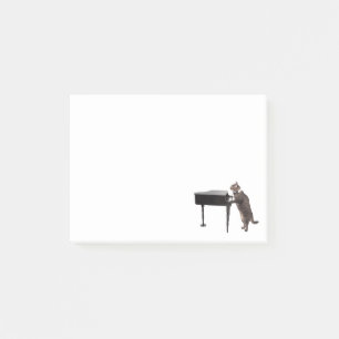 Post-it® Chat jouant le piano