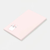 Post-it® Chat Kitty Dormant rose (Incliné)