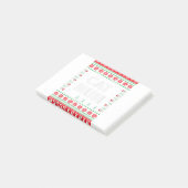 Post-it® Chat maman laide pull de Noël Amoureux de les chat (Incliné)