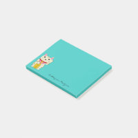 Chat Maneki Neko japonais ondulant monogrammé