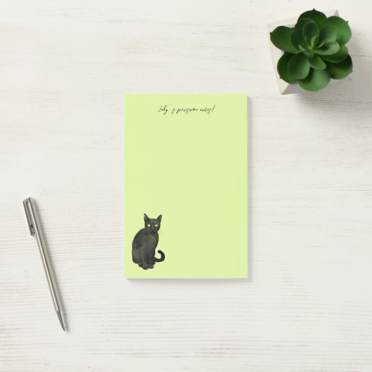 Post-it® chat noir (Bureau)