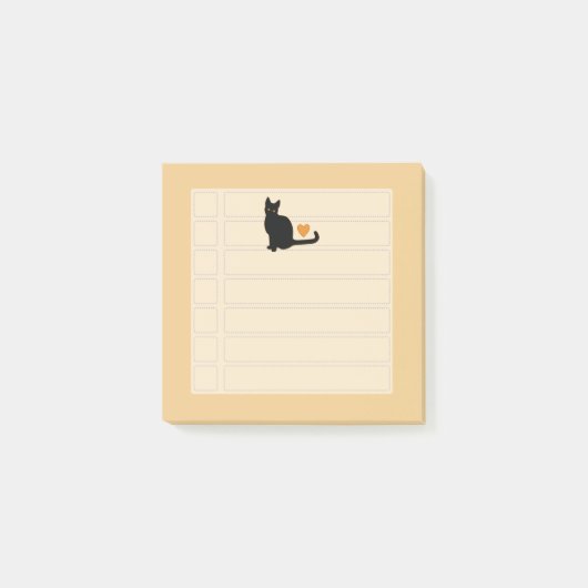 Post-it® Chat noir (Devant)