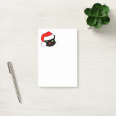 Post-it® Chat noir avec chapeau de Père Noël (Bureau)