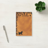 Post-it® Chat noir avec chauve-souris, Happy Halloween (Bureau)