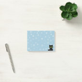 Post-it® chat noir avec les chaussettes blanches (Bureau)