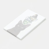 Post-it® Chat noir avec Teups et Blackbird (Incliné)