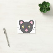 Post-it® Chat noir Cute Kitty adorable Animaux Cartoon Chat (Bureau)