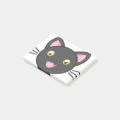 Post-it® Chat noir Cute Kitty adorable Animaux Cartoon Chat (Incliné)