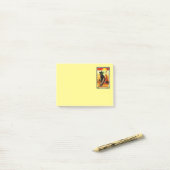 Post-it® Chat noir d'Halloween (Sur un bureau)