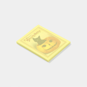 Post-it® Chat noir d'Halloween vintage