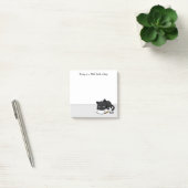 Post-it® Chat noir ennuyé, bof ! Une sorte de journée (Bureau)