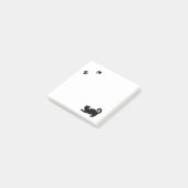 Post-it® Chat noir et Empreinte de patte (Incliné)