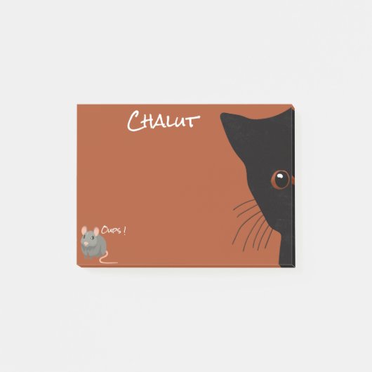 Post-it® chat noir et souris (Devant)