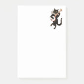 Post-it® Chat noir jouant du banjo (Devant)