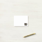 Post-it® Chat noir mignon (Sur un bureau)