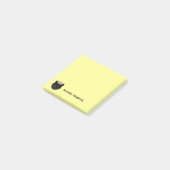 Post-it® Chat noir mignon personnalisé (Incliné)