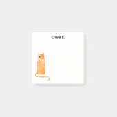 Post-it® Chat orange personnalisé (Devant)