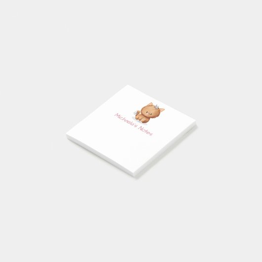 Post-it® Chat orange simple (Incliné)