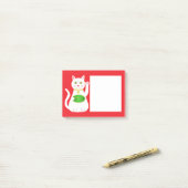 Post-it® Chat Oriental Lucky (Sur un bureau)