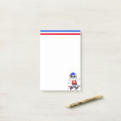 Post-it® Chat patineur mignon  (Sur un bureau)