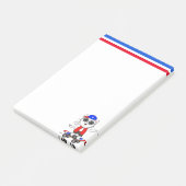 Post-it® Chat patineur mignon  (Incliné)