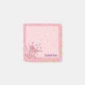Post-it® Chat rose avec notes de violon (Devant)