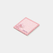 Post-it® Chat rose avec notes de violon (Incliné)